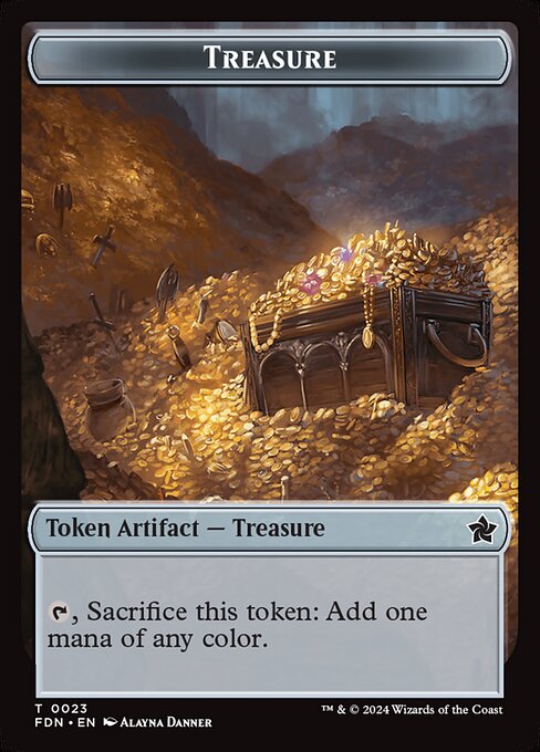 Treasure Token - Magic the Gathering card
